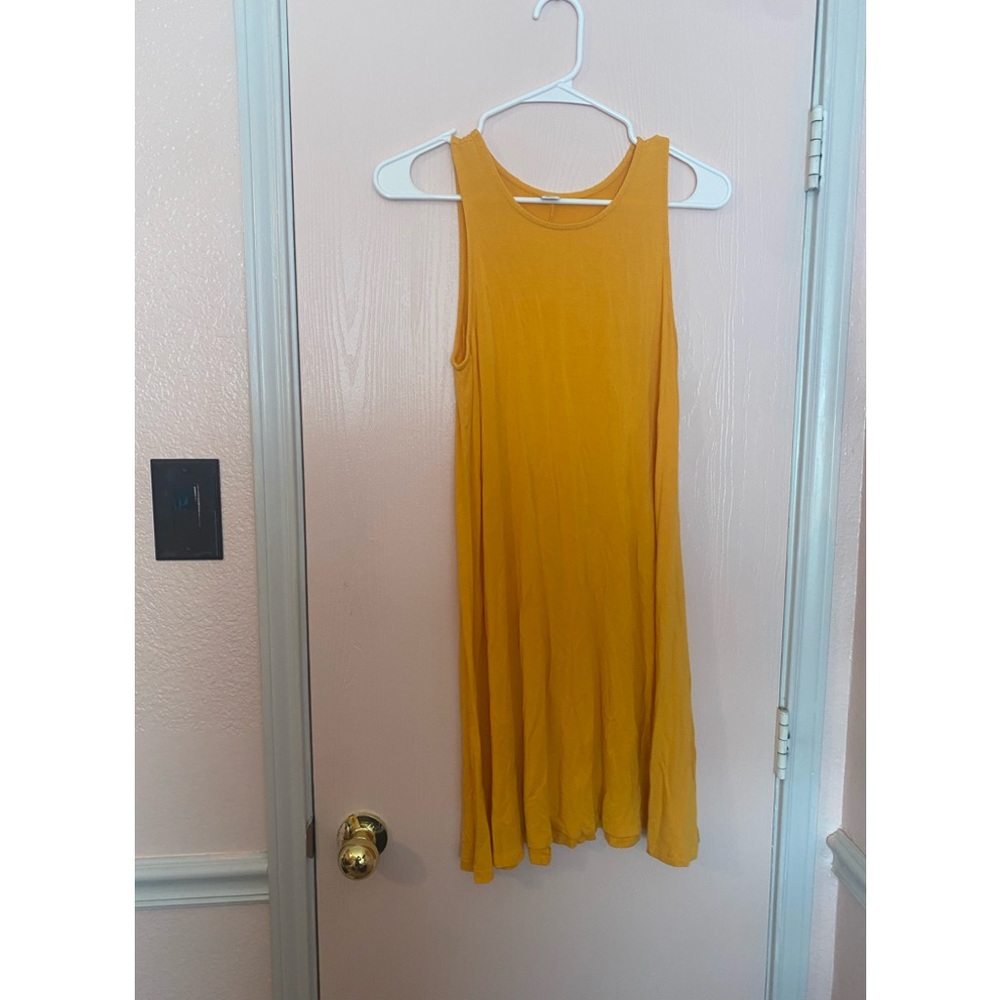 Simple mustard yellow dress